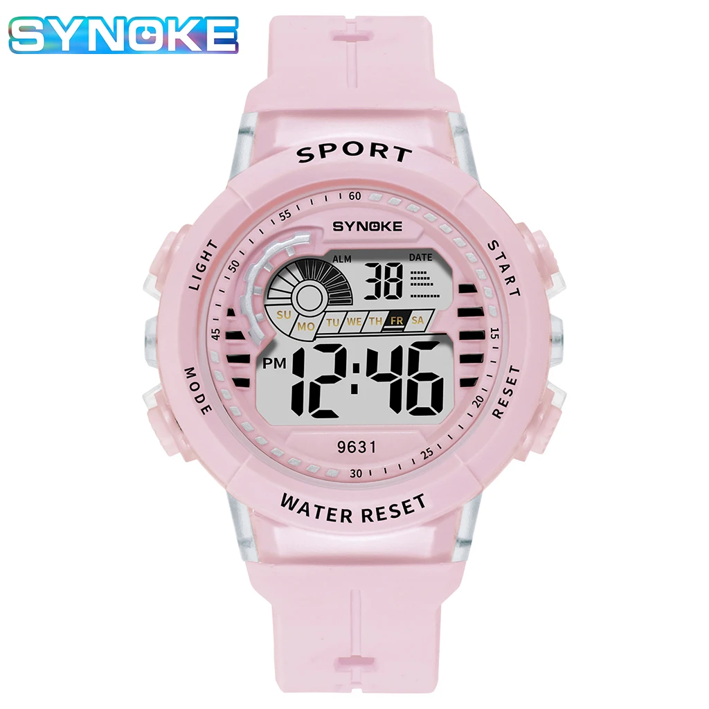 SYNOKE Children Watches Fashion LED Waterproof Sports Kids Digital Watch Alarm Clock Boys Girls Gifts Students Watch Relojes