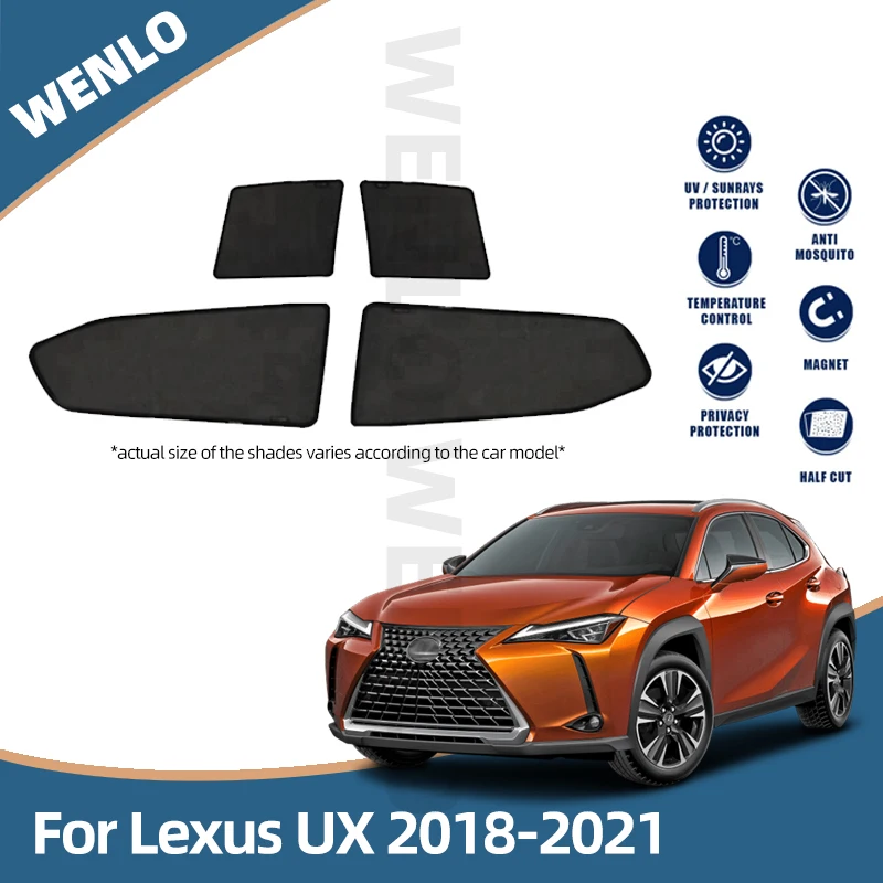 

Magnetic Window Curtain Visor For Lexus UX UX200 UX300 UX250H UX260H 2018 2019 2020 2021 Sun Shade Side Window Sunshades Cover