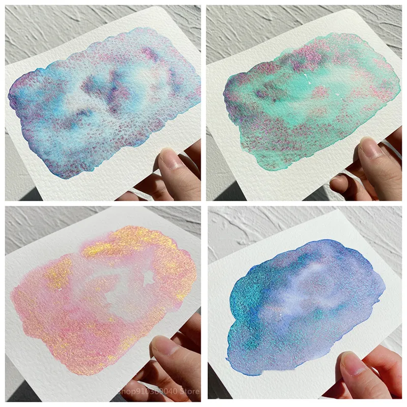 Nadzór Mica warstwowy Pigment akwarela 10 kolorów 1ML perłowy kameleon opady kolor mistrz akcesoria do malowania — zdjęcie produktu 5