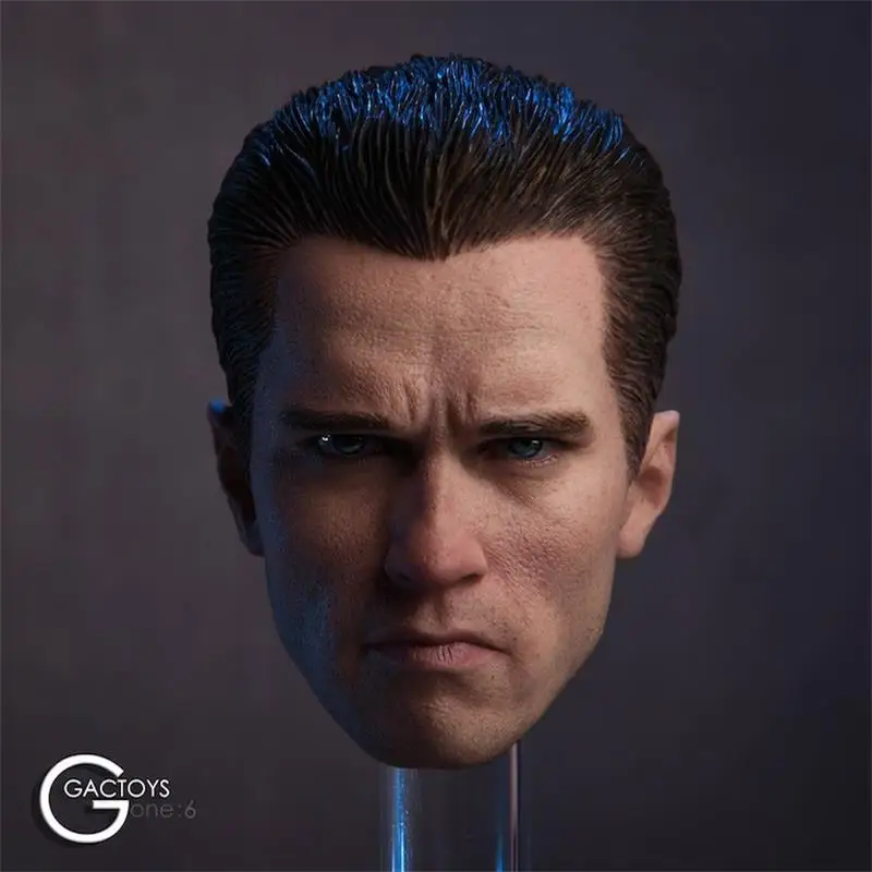 Hot Sales GC016 1/6th Male Arnold Schwarzenegger Head Sculpture Terminator 2 With Sunglasses Fit For 12inch Doll Action