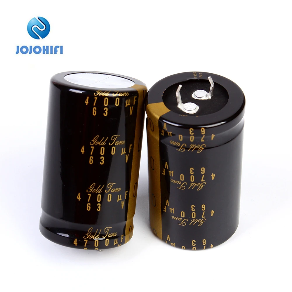 One Pair 4700UF 63V 30x50mm Nichicon KG Type II Gold Tune Pitch 10mm 63V/4700uf Audio Electrolytic Capacitor Alloy Feet