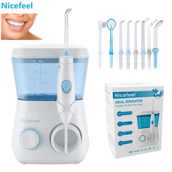 Nicefeel Munddusche Wasser Flosser Dental Jet Zähne Reiniger Mit 600ml Wasser Tank 7 Tipps und 1 Zahnbürste Für zahn Pflege