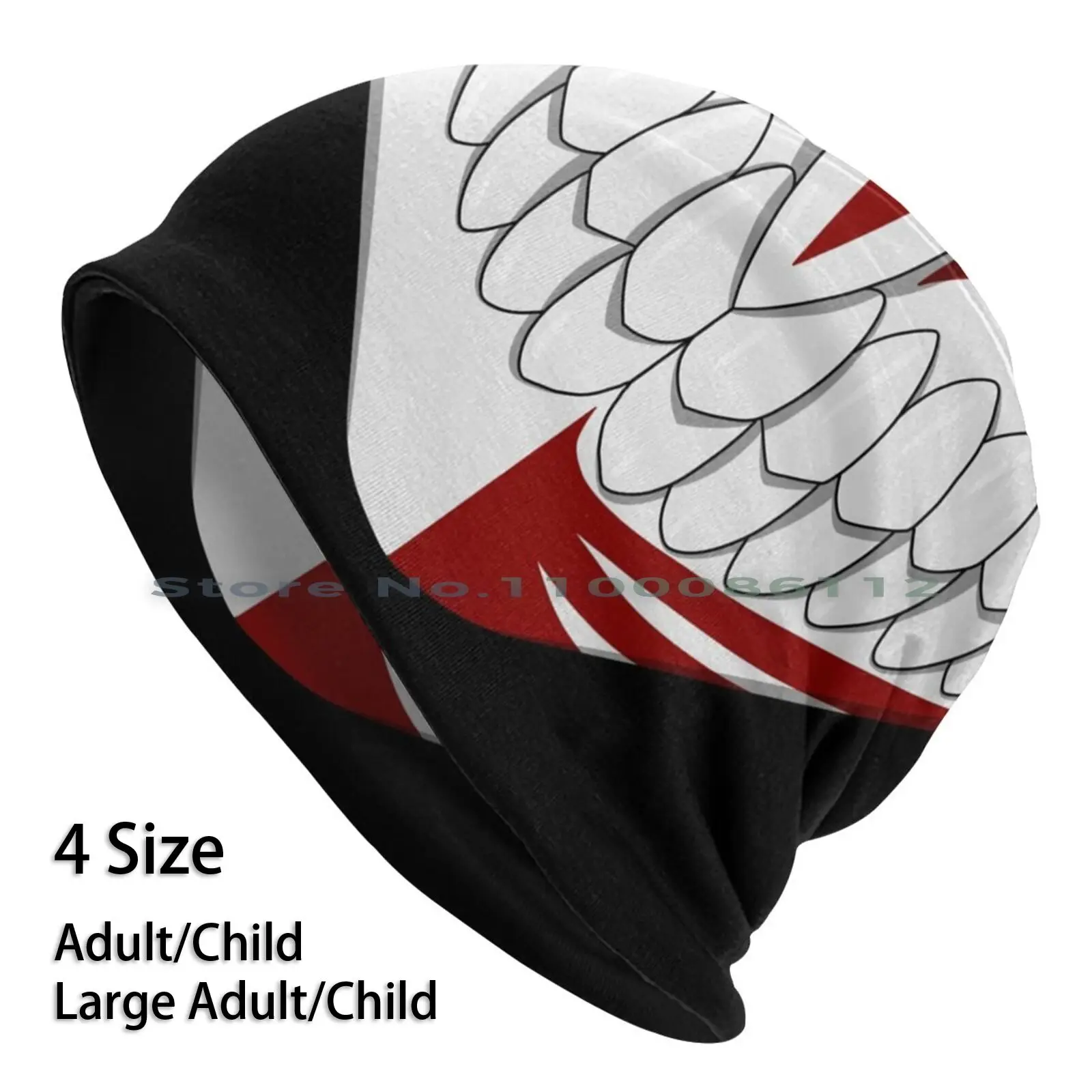 Hollow Beanies Knit Hat Hollow Mask Bleach Hollow Ichigo Anime Manga Weeb Brimless Knitted Hat Skullcap Gift Casual Creative