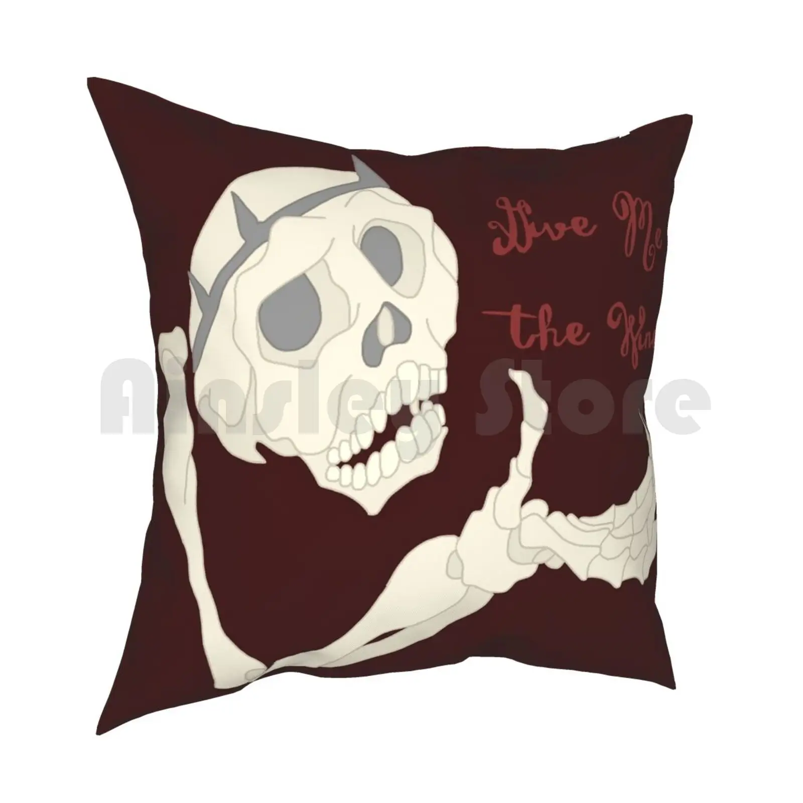 كيس وسادة النبيذ المطبوع المنزلي وسادة رمي ناعمة Thelastunicorn The Last Unicorn Skeleton Wine