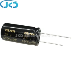 5PCS NEW ELNA RA3 25V4700UF 16X31.5MM Audio Electrolytic Capacitor 4700uF25V 85℃ RA3 Series 4700uF 25V 100% ORIGINAL 16*31.5