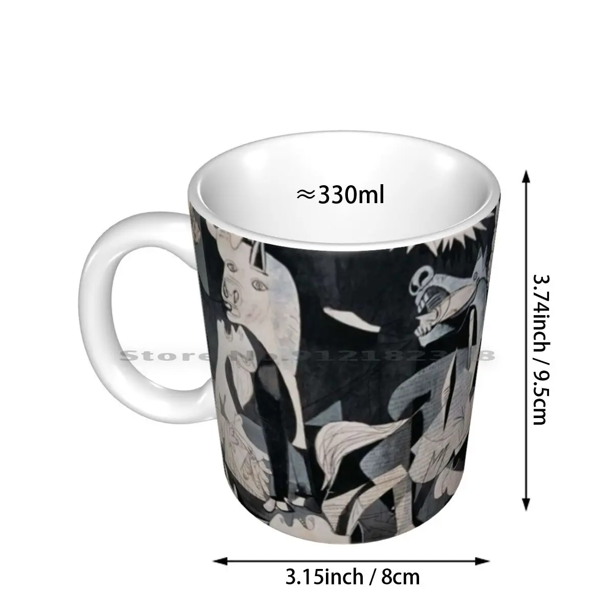 Pablo Picasso Guernica Ceramic Mugs Coffee Cups Milk Tea Mug Pablo Picasso Guernica Spain War Cubism Famous Paintings Painter