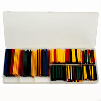 328pcs Polyolefin Shrinking Assorted Heat Shrink Tube Wire Cable Insulated Sleeving Tubing Set 2:1