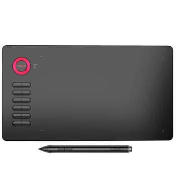 Drawing Tablet VEIKK A15 10x6 Inch Graphics Pen Tablet with Battery-free Passive Stylus and 12 Shortcut Keys Three Colors to Choose