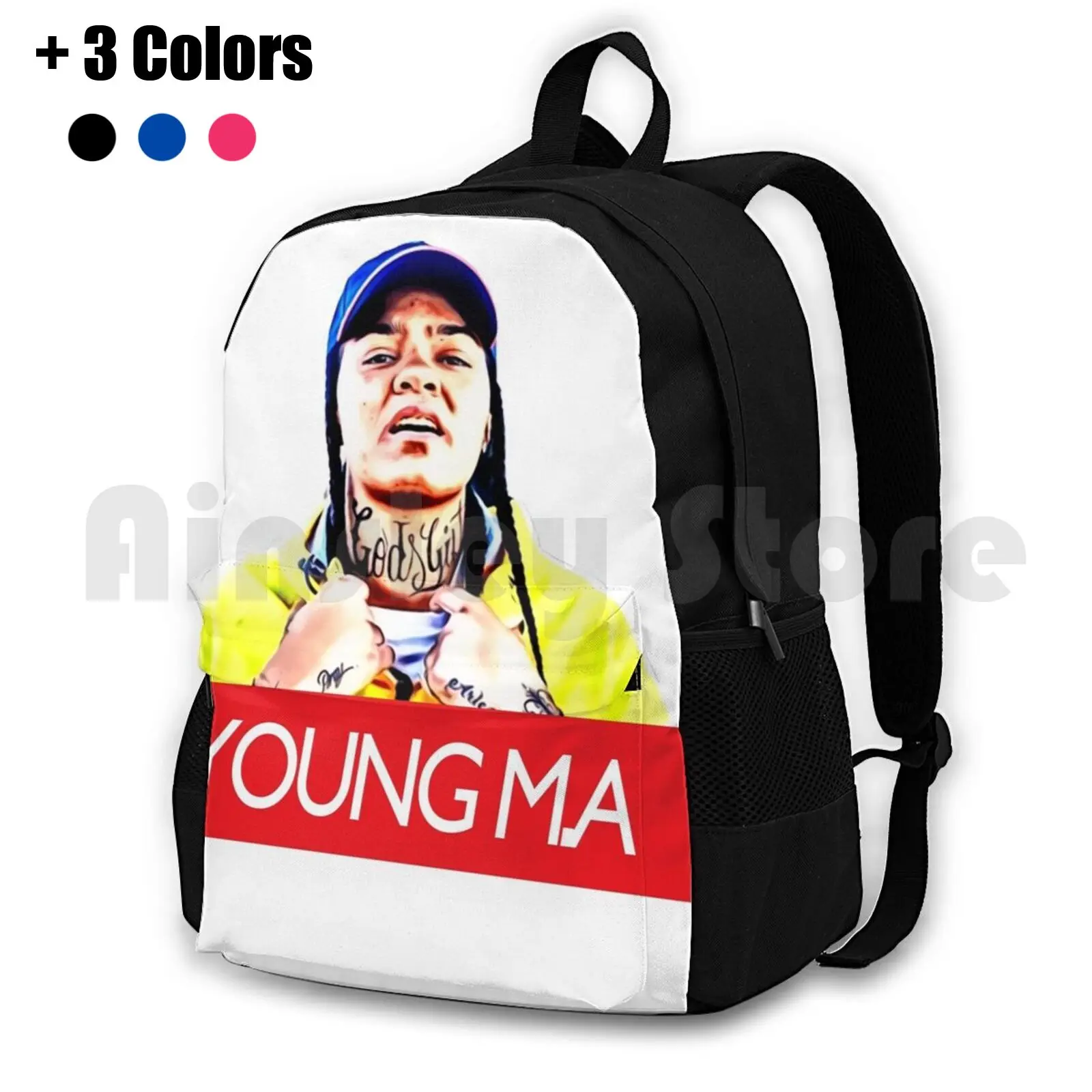 Young M.a Outdoor Hiking Backpack Riding Climbing Sports Bag Young Ma M A Ooouuu Rapper Music Girls Thot Hoe Hip Hop Brooklyn