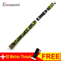 Exceepand Camouflage Spinning Fishing Rod Handle Replacement Grip CAMO EVA Foam Butt Reel Seat Set DIY Rod Building or Repair