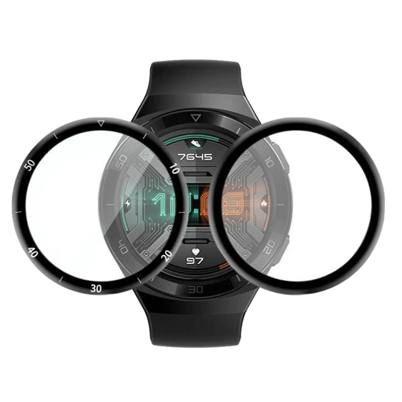 3D полноэкранная защитная пленка Essidi для Huawei Watch GT 2e, Защитная пленка с закругленными краями для Huawei Watch GT 2e