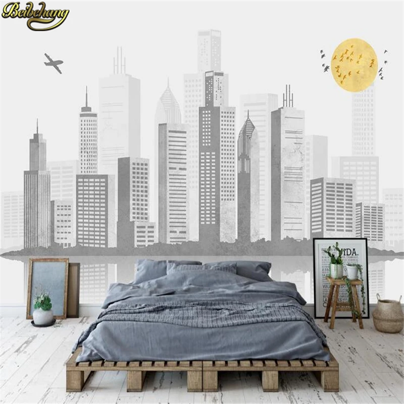 

Custom 3D Mural Stereoscopic Wallpaper Urban Panorama Photo for Living Room Sofa Space Home Decorative Artwork