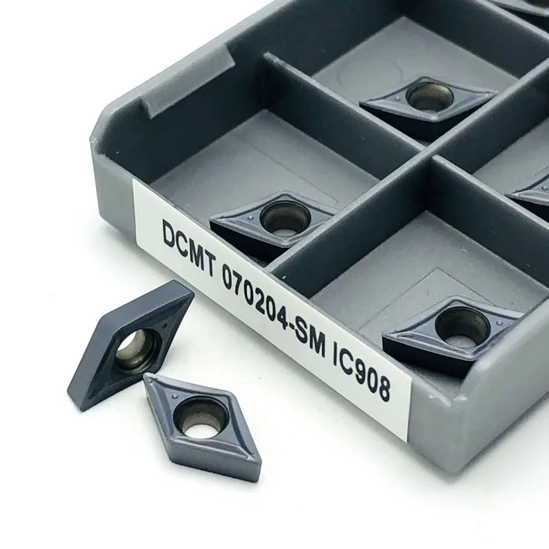 DCMT070204 SM IC907 IC908 utensile per tornitura esterna utensile per tornitura in metallo utensile per tornio a lama CNC strumento per taglio in carburo di tungsteno promozione