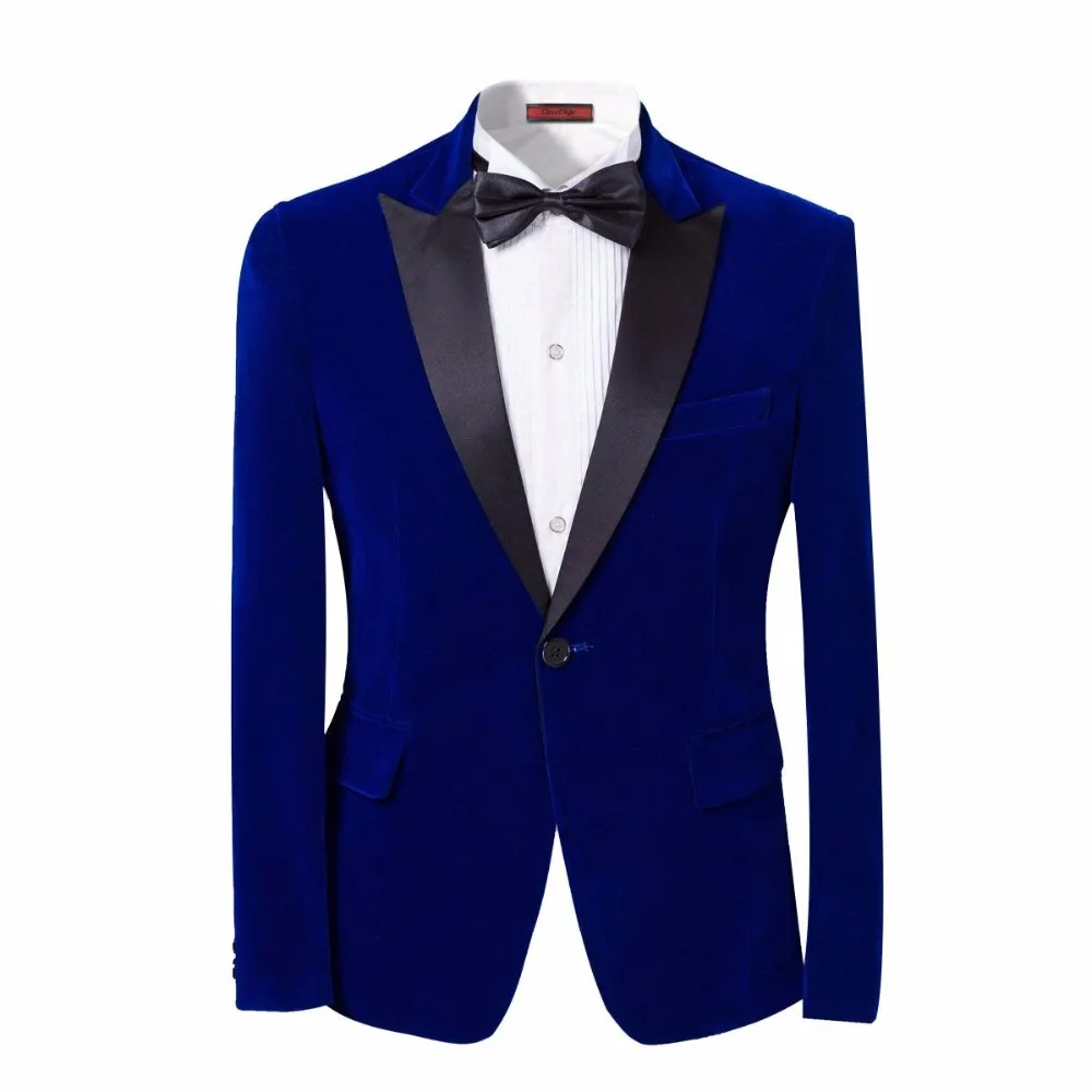 High Quality Men Tuxedo Jacket With Black Peaked Lapel One Button Slim Fit Blazer  Dinner Suit Custom Made(Only Blazer)