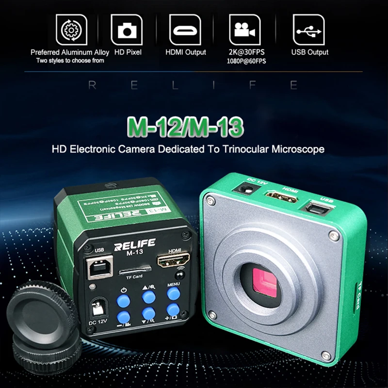 Imagem -06 - Microscópio Trinocular Hdmi Câmera hd de Alta Velocidade para Solda Cpu Observação Reparo