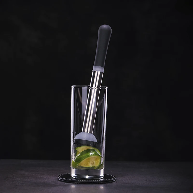 Stainless Steel Lemon Mint Leaf Ice Stick, Crushing Mashing, Fruit Muddlers, Caipirinha Pestles