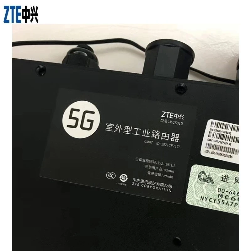 2021 nuovo potente ZTE Industry Wireless CPE Router MC6010 Factory Office Outdoor 4G 5G Router WiFi