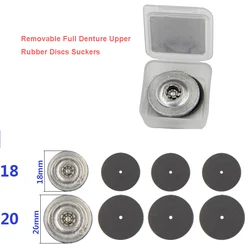 1 SET Dental Lab Dental Rubber Disc Sucker Denture Upper Plate Retention For Removable Full Upper Denture Work