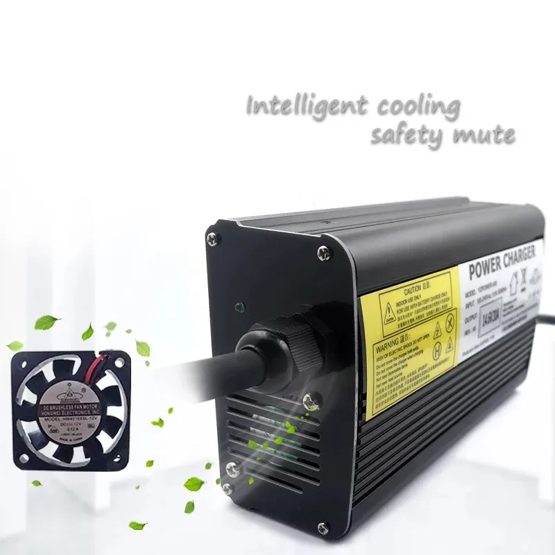 جديد 4S 14.6V 20A Lifepo4 البطارية تهمة سريع ل 12V 100AH 200AH LiFePO4 بطارية حزمة الأبيض غلاف من الألومنيوم مع مروحة