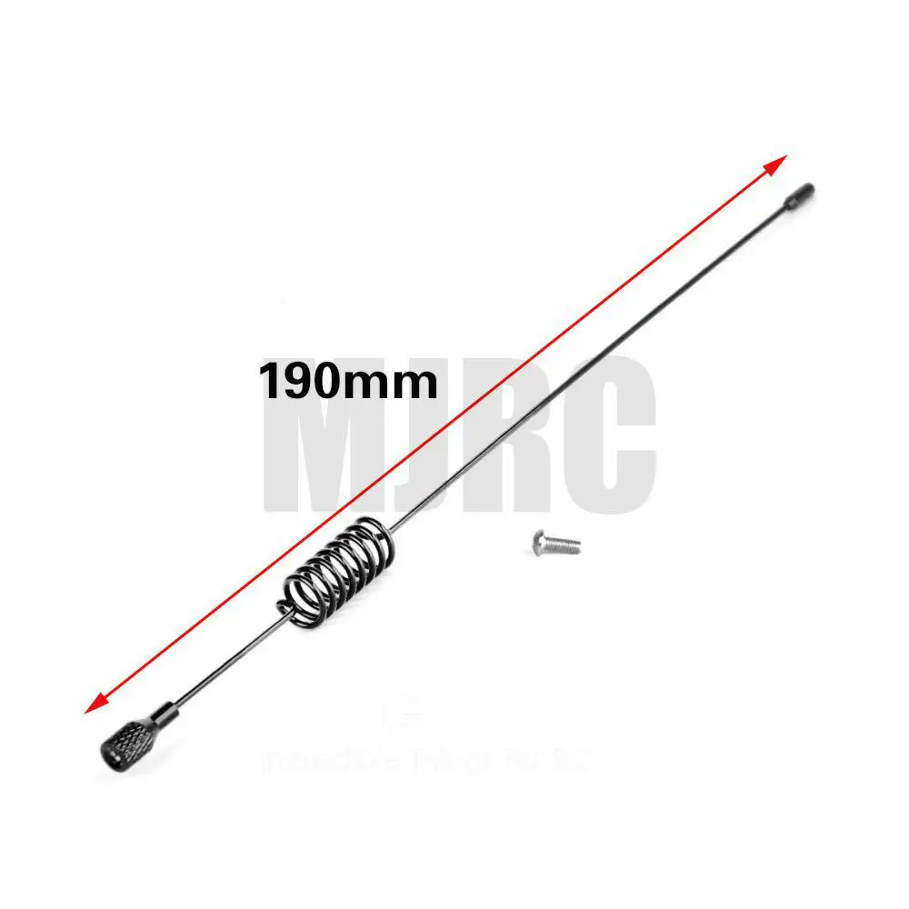 Antena decorativa de Metal para coche teledirigido, accesorio para 1/10 Trx-4 Defender Bronco Trx6 D90 D110 Axial Scx10 Rc4wd Tamiya Cc01 Rc