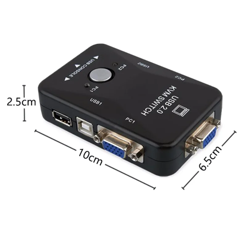 Two-in and One-out Switch USB 2 Port Printer Sharing Device Computer Switcher EM88