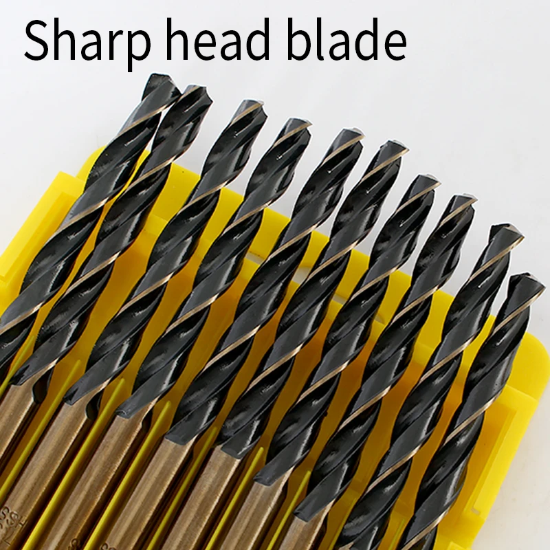 WEILIGU Many kinds of high speed steel titanium coated twist drilling bit straight shank bit hand drill 11.5-13mm