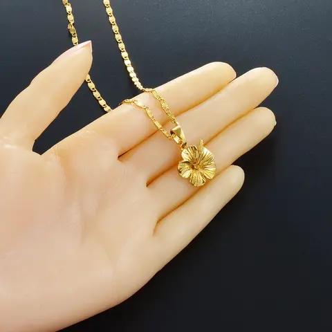 एनियो हवाईयन हिबिस्कस फूल पेंडेंट हार मार्शलीज़ प्यूर्टो रिको गुआम माइक्रोनेशिया पोह्नपेई आभूषण विवाह उपहार #239606 8 best sales जपापुष्प - №4