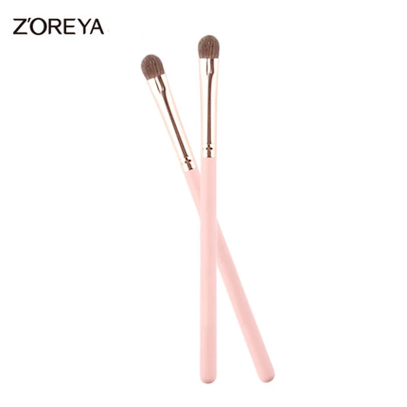 Zoreya 1 Piece Professional Pony Hair Wooden handle Brush Smoky Eyeshadow Eyebrow Single Makeup Brushes Tool