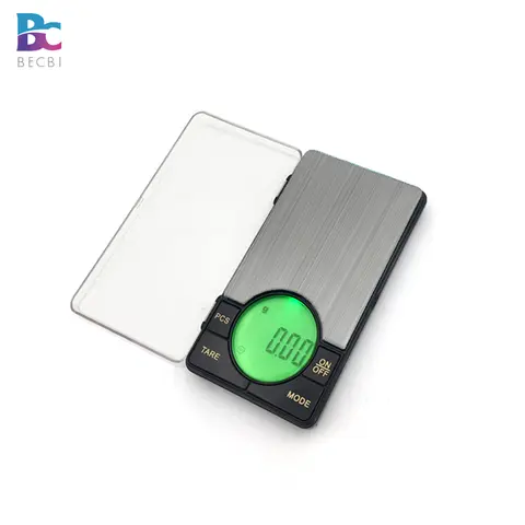대형 LCD 백라이트가 있는 정밀 디지털 포켓 웨이트 쥬얼리 저울, 500G x 0.01G, 그램 스케일
