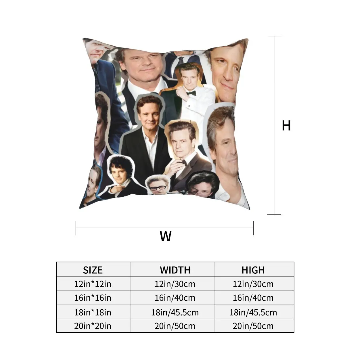 Colin Firth Darcy Pillow Covers Car Pride and Prejudice Classic Love Movie Cushion Case Decorative Throw Pillow Case 40*40cm