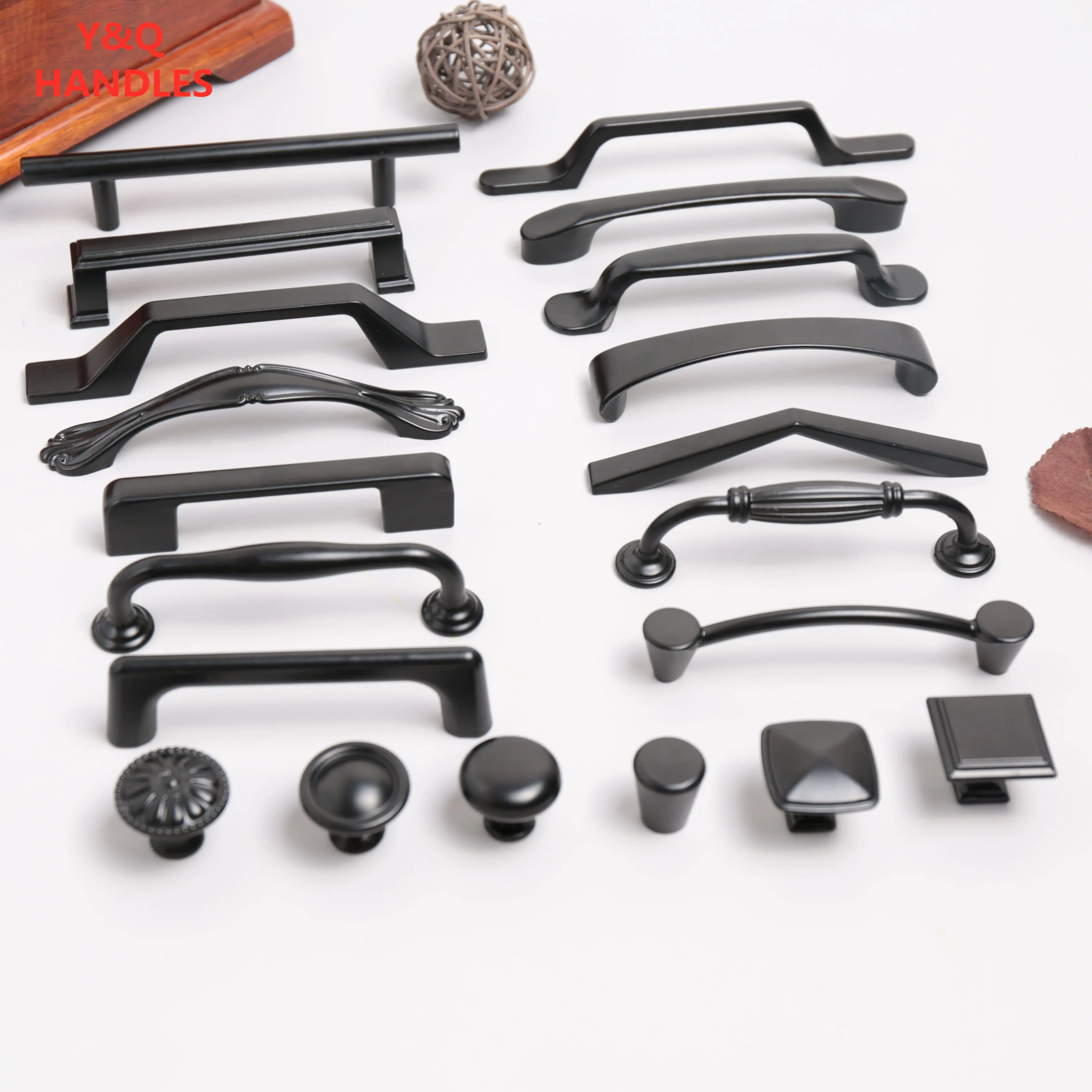 Handles Drawer Cabinet Furniture Kitchen Handles for Cabinet Knob Door Drawer Furniture Kitchen Knob American Black Hardware