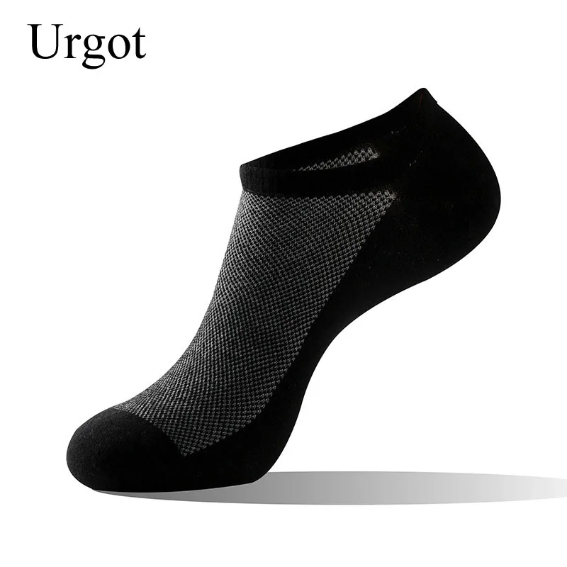 Urgot 5 Pairs Men\'s Cotton Spring Summer Socks Europe America Plus Fat Extra Large Ankle Socks Big Size 46,47,48 Male Sox Meias