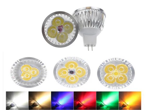 lighting MR16/GU5.3 LED Spotlight Dimmable LED Lamp 3W 4W 5W 12V 110V 220V Red green blue Lampada LED Bulbs light Spot Candle