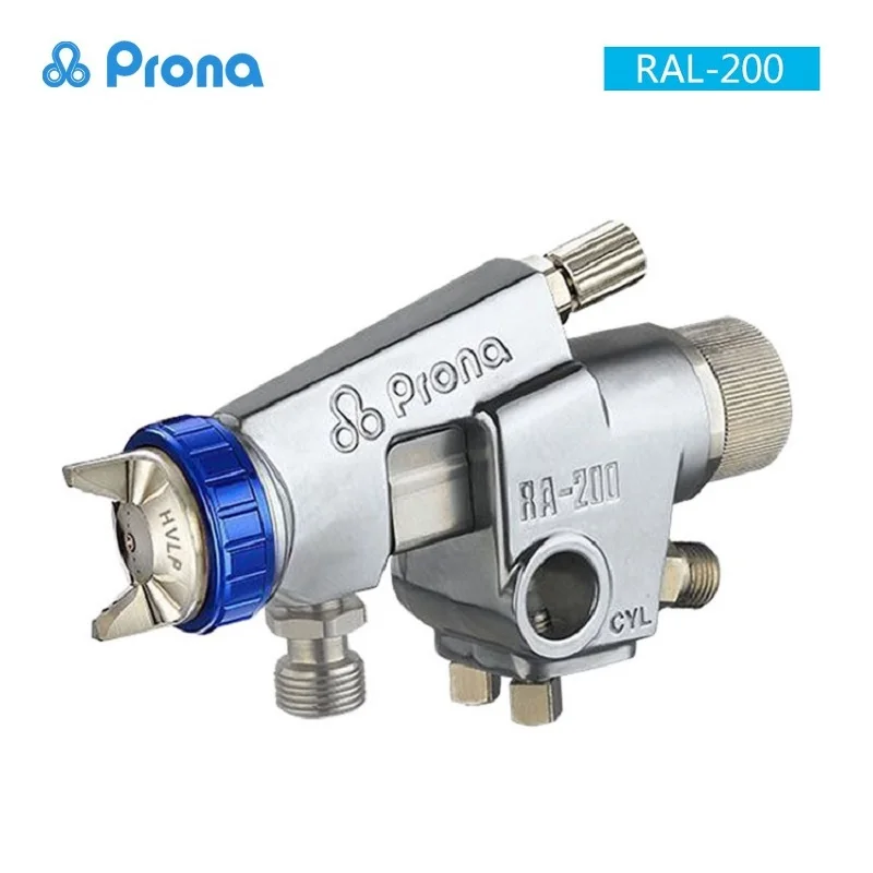 

Prona RAL-200 Low-Pressure Automatic Mini Spray Gun Professional High-Capacity Painting Gun,0.8 1.0 1.2mm Nozzle To Choose