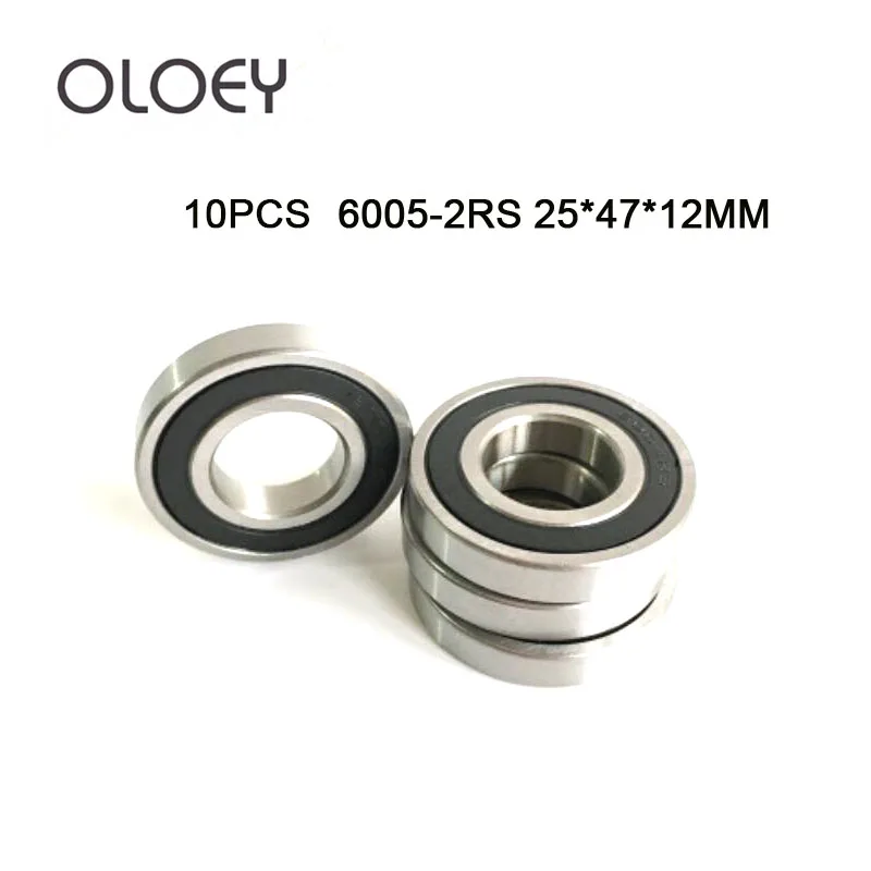 

10pcs Bearing 6005 6005RS 6005RZ 6005-2RS1 6005-2RS 25x47x12 MOCHU Shielded Deep Groove Ball Bearings Single Row High Quality