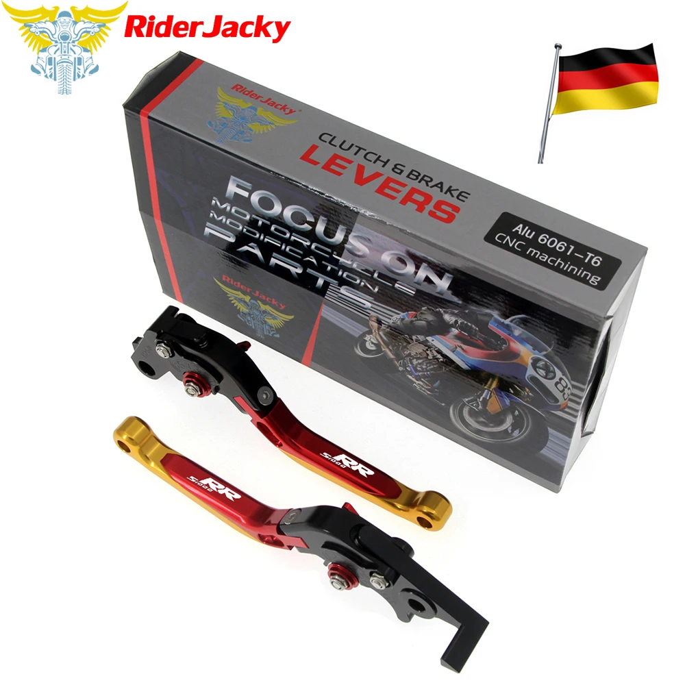 Germany Flag color For BMW S1000 RR S1000RR (NOT the HP4 ) 2010-2014 2013 Motorcycle CNC Folding Extendable Brake Clutch Levers