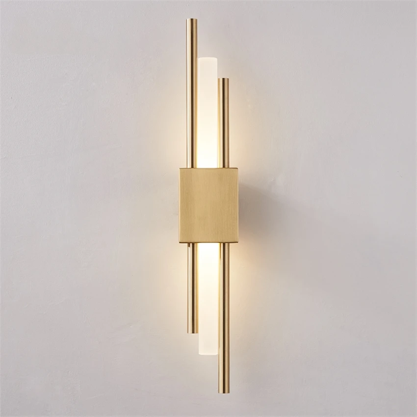 

Nordic Luxury Bedroom Bedside Wall Lamp Post Modern Living Room Aisle Background Lighting Corridor Bathroom Cloakroom Wall Light