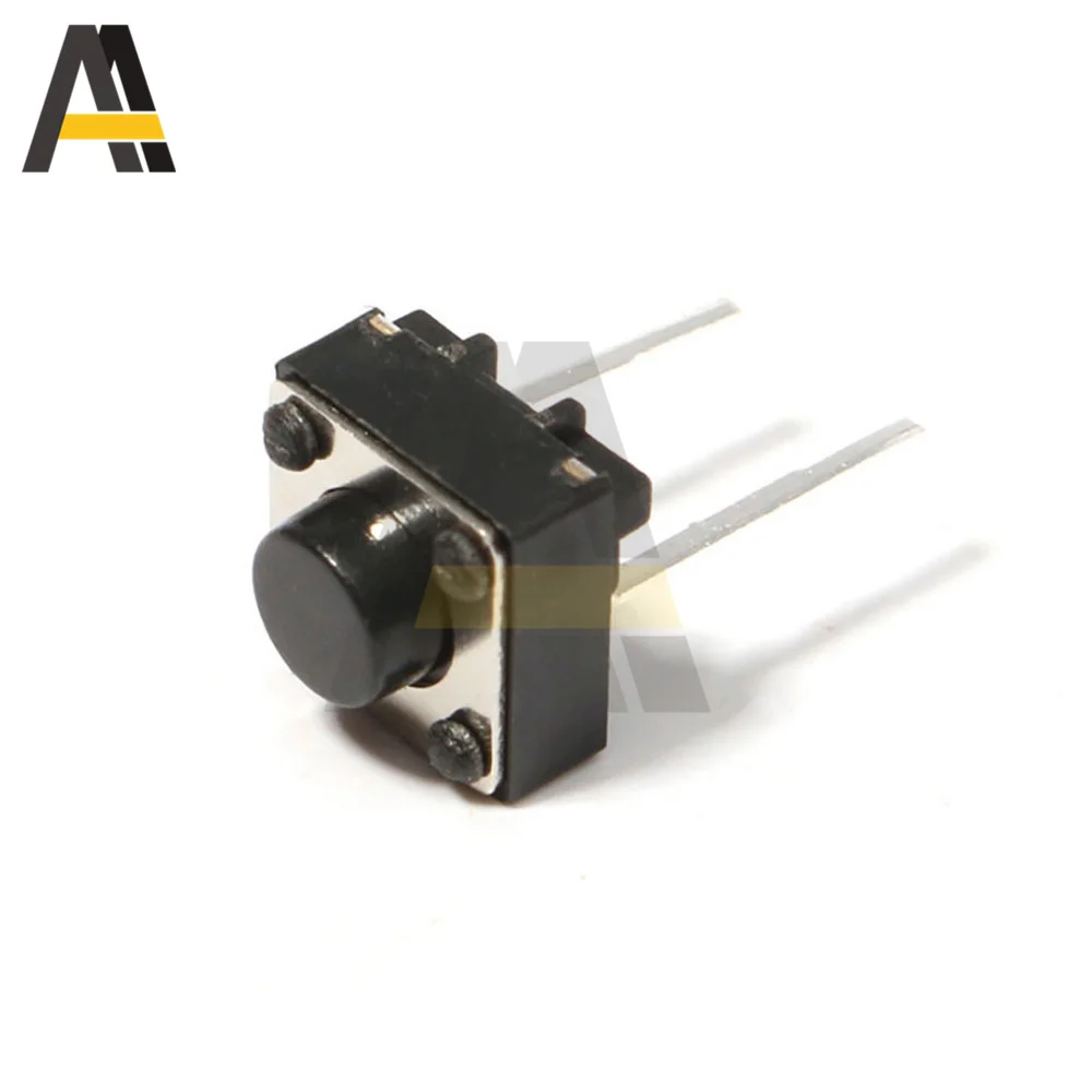 10 Stks/partij Twee Voeten Normaal Open Licht Touch Schakelaar 6*6*4.3Mm Patch Knop Normaal Gesloten Schakelaar micro Touch Schakelaar
