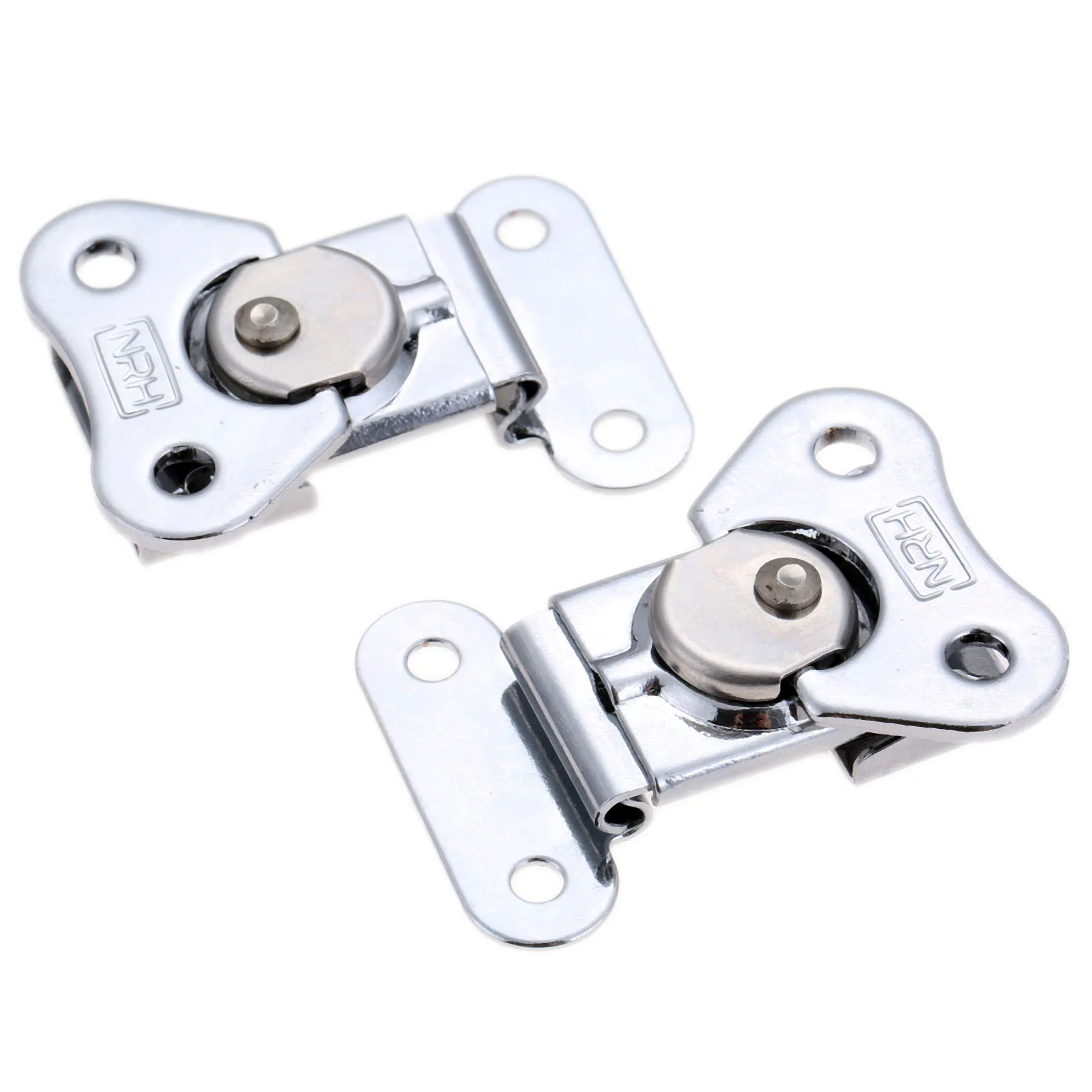 2pcs/set Stainless Steel Butterfly Toggle Latch Catch Clamp Box Buckle Rotary Lock Flight Case 52*38mm Baggage Accessories