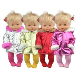 2022 Winter Down Suit Wear For 42 cm Nenuco Doll 17 Inches Baby Girl Doll Clothes