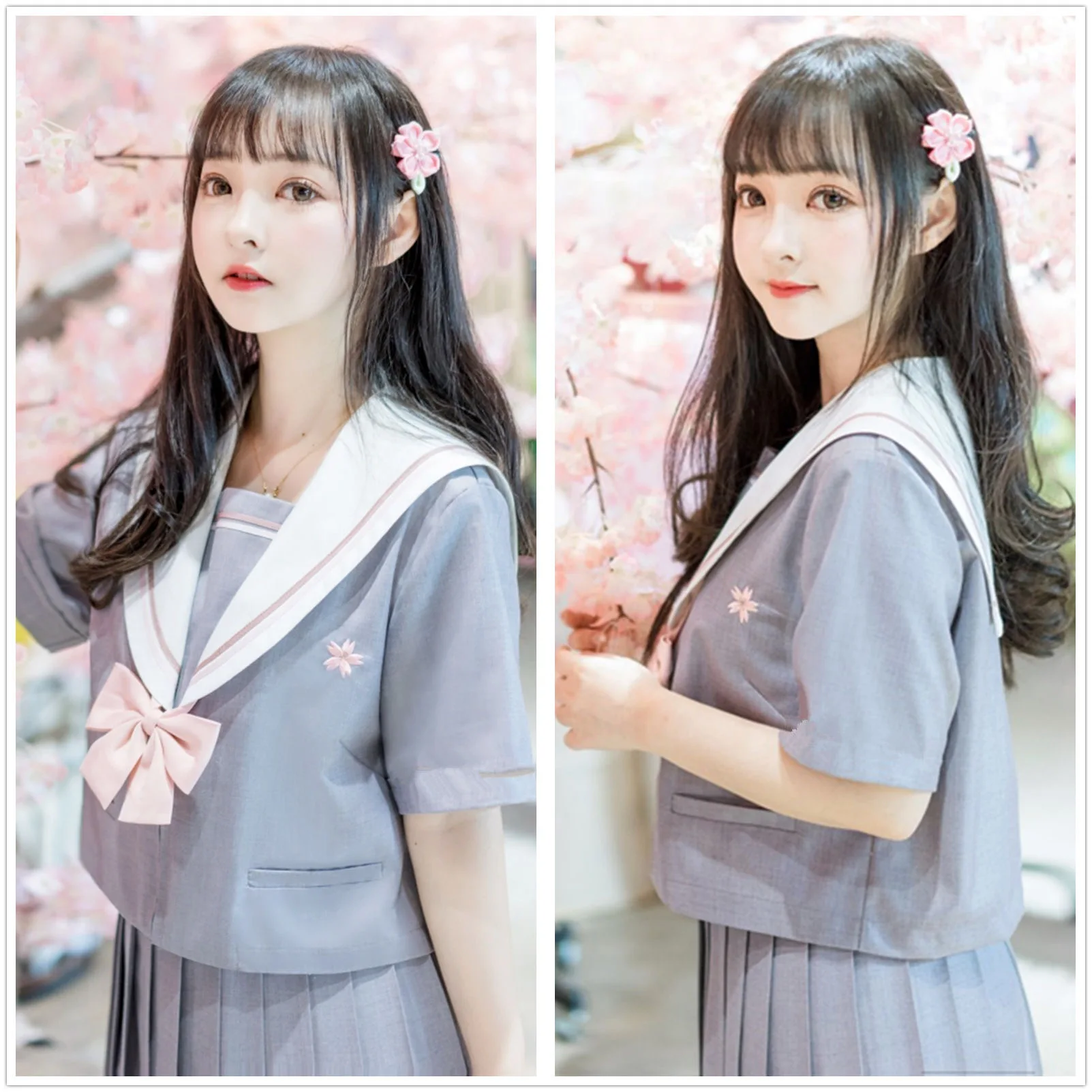 Ensembles d'uniformes scolaires japonais JK, nouveauté d'été 2021, uniforme Cosplay pour filles, uniforme de costume pour filles avec nœud papillon