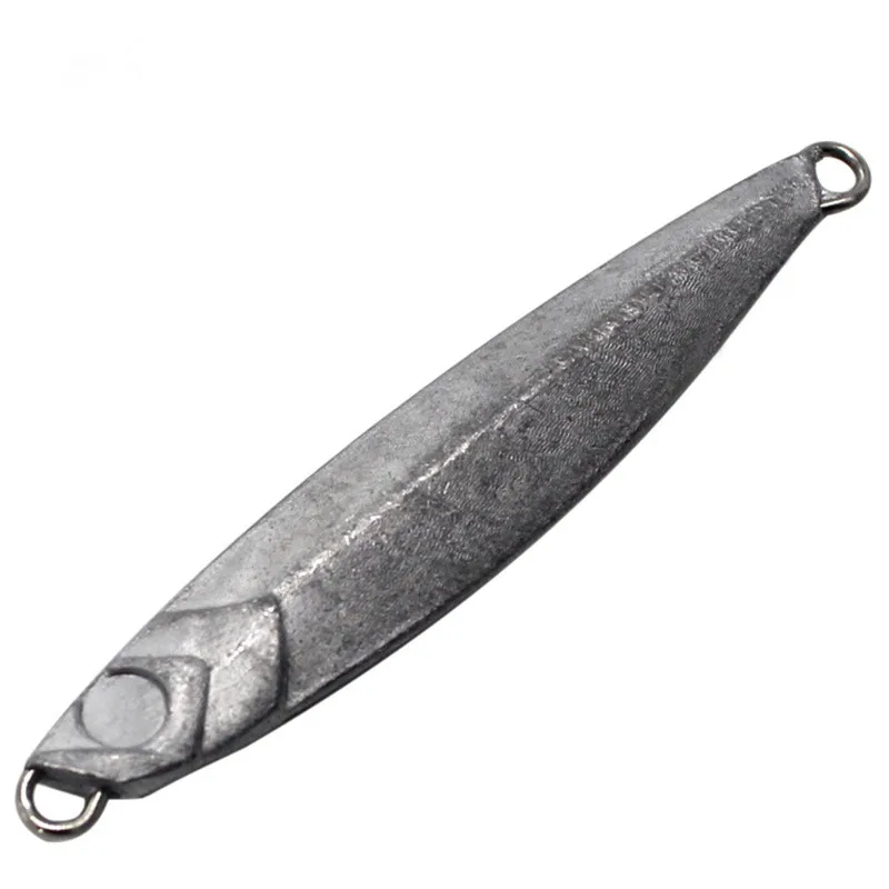 Ufishing niepomalowane metalowe przyrządy 7g 10g 15g 20g 30g 40g 60g 80g wolno tonąca przynęta wędkarska 20 części/partia ołowiane przynęty na ryby