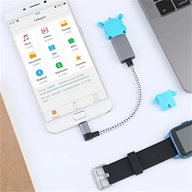 CableCreation مايكرو USB وتغ كابل محول ل شاومي Redmi نوت 5 مايكرو USB موصل لسامسونج اللوحي USB 2.0 وتغ محول