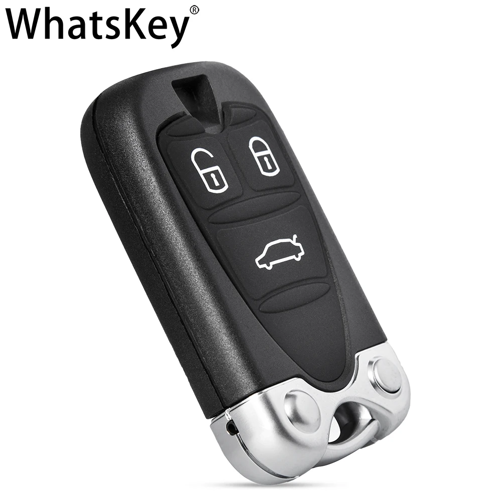 WhatsKey Từ Xa Thông Minh Thẻ Chìa Khóa Vỏ 3 Nút Cho Alfa Romeo 159 Brera156 Nhện Thay Thế Tự Động Chìa Khóa Nhà Ở Uncut lưỡi Dao