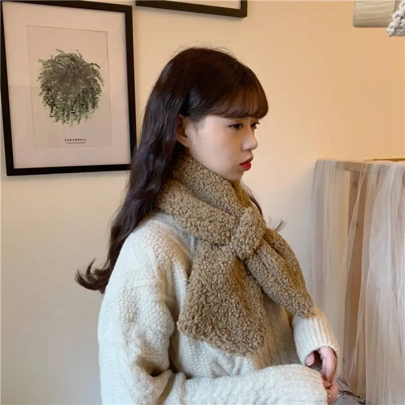 Scarves Women Sweet Japanese Style Warm Aesthetic Winter College Simple All-match Tender Outdoors Vintage Ulzzang Y2k Ladies