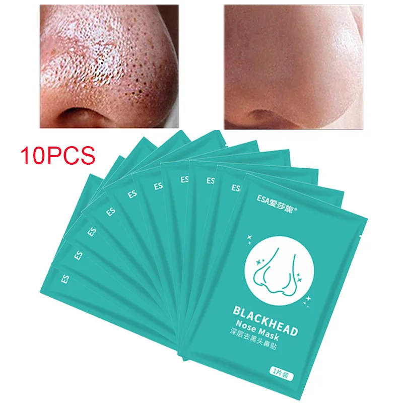 Nose Mask Remove Blackheads Acne Deep Cleaning Shrink Pores Exfoliating Moisturize Whitening Oil Control Mild Texture 2g * 10pcs