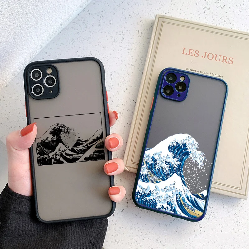 Blue Wave Phone Case For Coque iphone 14 12 11 13 15 Pro Max 7 8 6s Plus surf ocean Cover For Funda iphone X XR XS Max SE2020