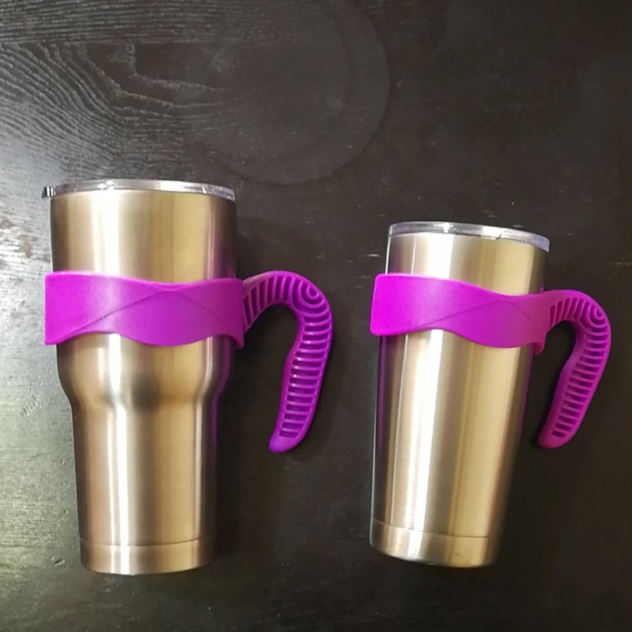 

300pc/Lot Plastic Cup Holder Tumbler Handle for 20/30oz RTIC YETI Ozark Water Bottle Glass Mug Portable Hand Support