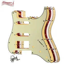 Xinyue Guitar Parts - For US 11 Screw Holes With Floyd Rose Tremolo Brige St SSH PAF Strat Guitar Pickguard Multiple Colors