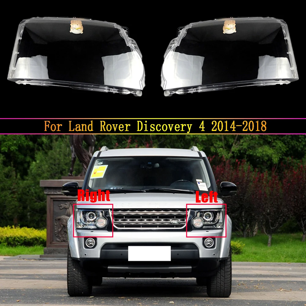 For Land Rover Discovery 4 2014 2015 2016 2017 2018 Car Front Headlight Cover Lampshade Lampcover Head Lamp Light Covers Shell
